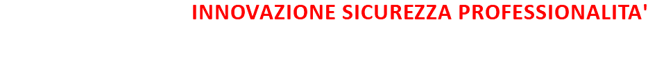 INNOVAZIONE SICUREZZA PROFESSIONALITA'